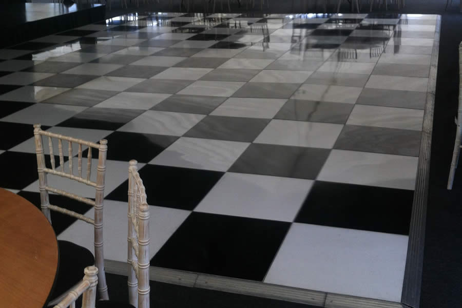 Black and White dance floor